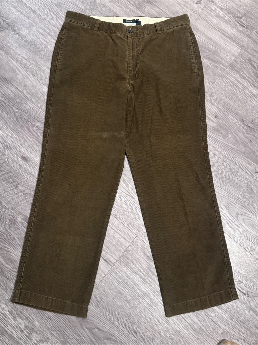 J CREW green/brown corduroys